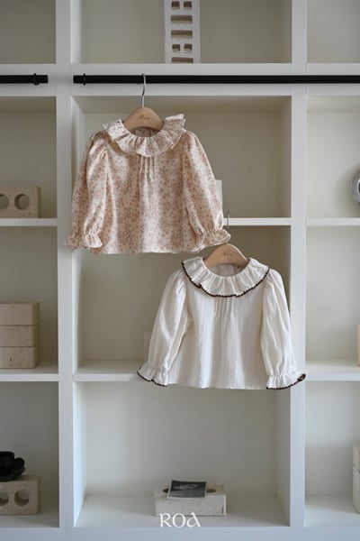 ROA10｜(80cm-120cm) 2色洋氣碎花長袖上衣1