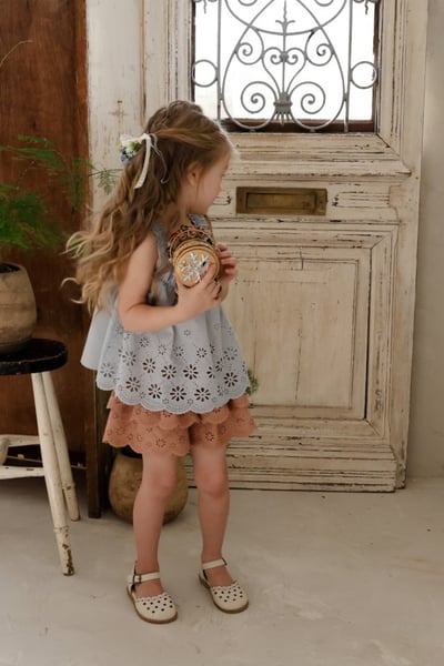 FLO10｜(75-140) 花邊鏤空細肩衣16