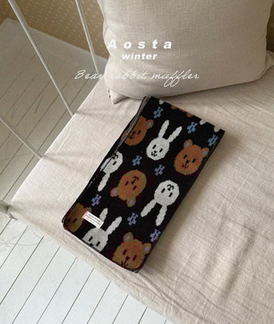 AOSTA05｜(6m-5y) 印花針織圍巾7