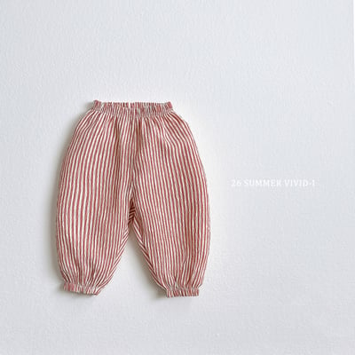 vivid121｜(78cm-125cm) 4款條紋鬆緊束腳長褲3