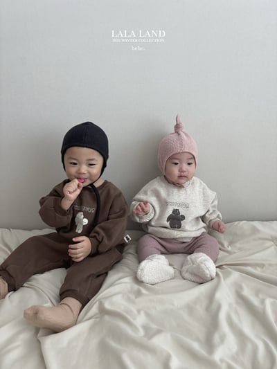 lala land21｜(60cm-83cm) 3色小雪熊刷毛休閒上衣12