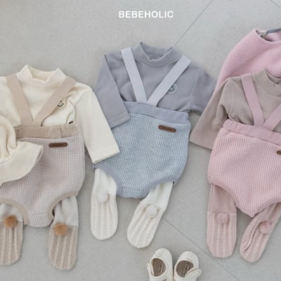 Bebe holic25｜(3m-18m) 華夫格吊帶包屁褲20