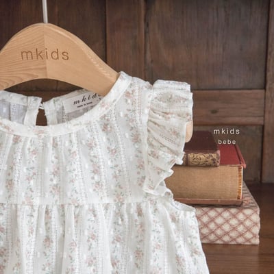 M-KIDS60｜(65-80cm) 壓紋碎花套裝14