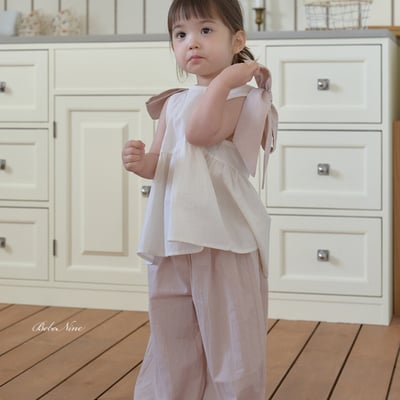 bebe nine24  (65cm-115cm) 3色休閒寬鬆褲13