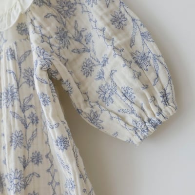 LEMONADE19｜(55cm-85cm) 2色翻領碎花包屁衣23