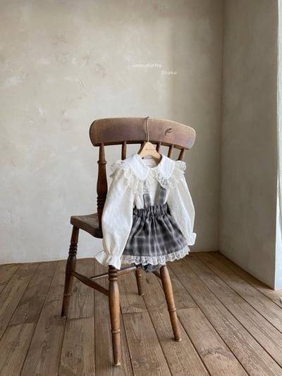 Anne Shirley17｜(3m-22m) 2色格紋/碎花蕾絲吊帶褲裙20