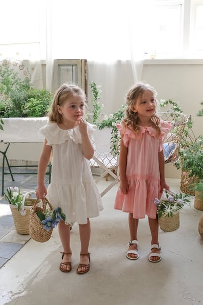 FLO31｜(75-140) 荷葉領蛋糕洋裝14