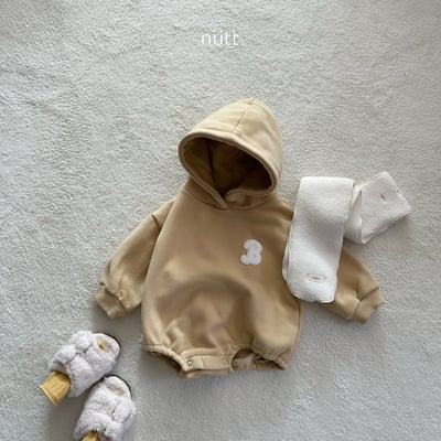 Nutt08｜(3m-16m) 簡約連帽包屁衣含圍巾23