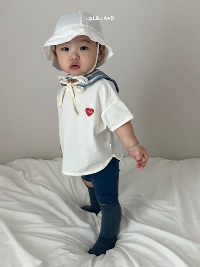 lala land40｜(3m-18m) 2色水手綁帶圍兜3