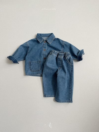 Atomeme04｜(70-110) 簡約牛仔褲15