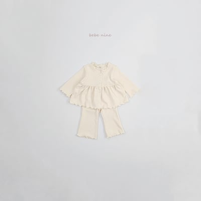 bebe nine10  (65-115) 2色蝴蝶結鈕扣套裝17