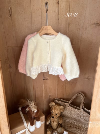 S0.U11｜(12m-M)  針織折邊鈕釦外套12