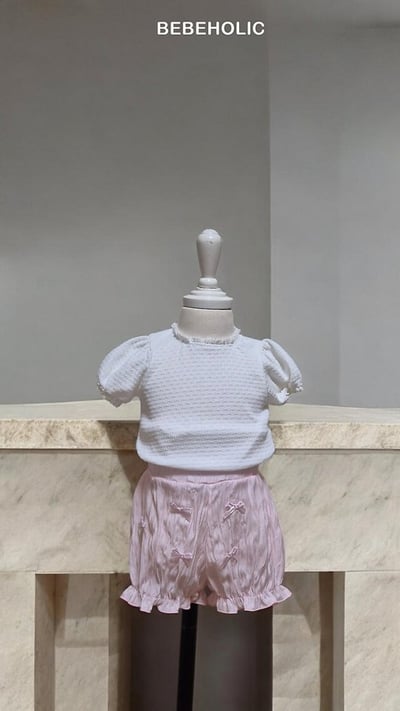 Bebe holic12｜(3m-18m) 蝴蝶結鬆緊褲10