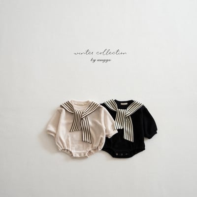 anggo33｜(3m-12m) 領結設計包屁衣1