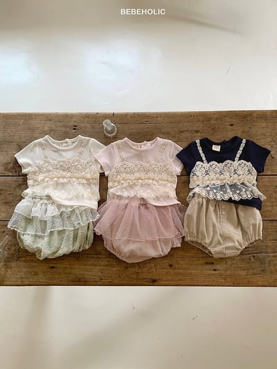 Bebe holic09｜(3m-18m) 爆米花蕾絲褲14