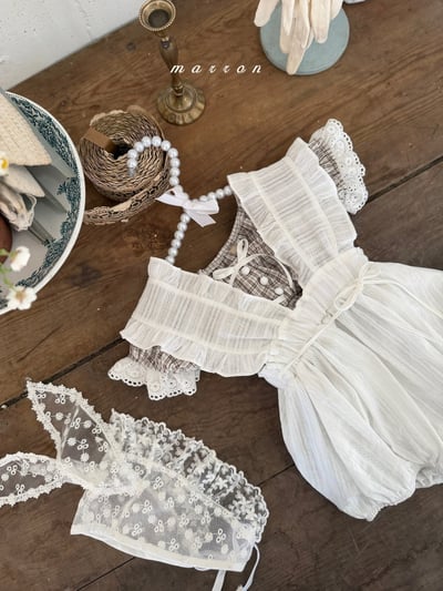 Marron12｜(3m-18m 1y-6y) 甜美吊帶綁結裝17