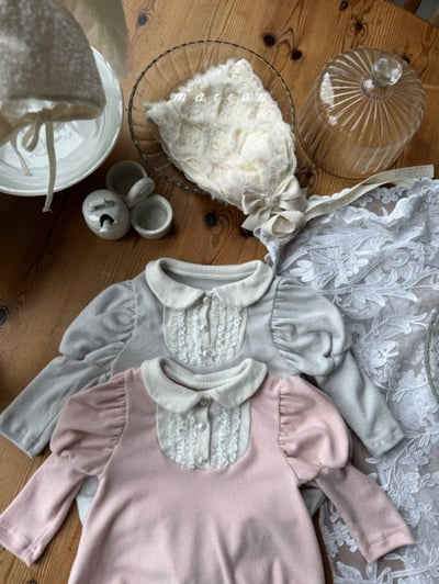 Marron 45｜(3m-18m) 法式宮廷風包屁衣14