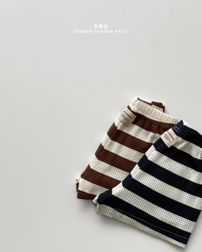 onu30｜(70cm-115cm) 華夫格條紋短褲3