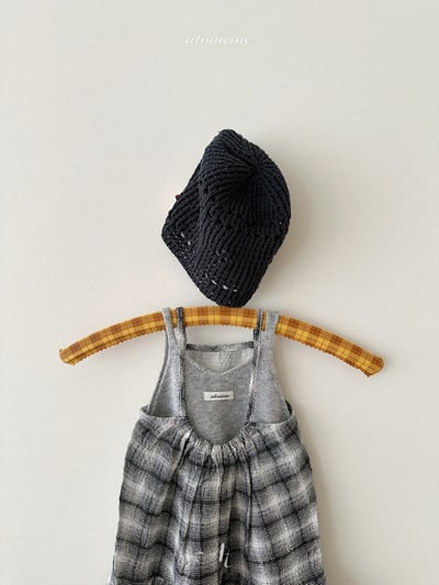 Atomeme12｜(70-110) 格紋棉麻洋裝9