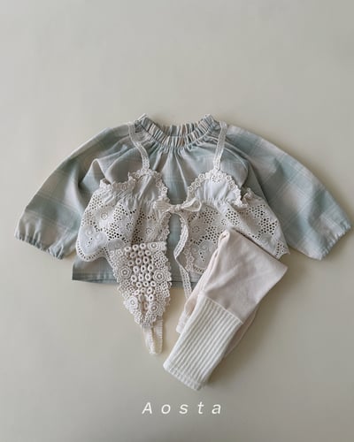 AOSTA16｜(6m-5y) 蕾絲綁帶背心9