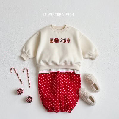 vivid80｜(78cm-125cm) 聖誕刺繡印花休閒上衣10