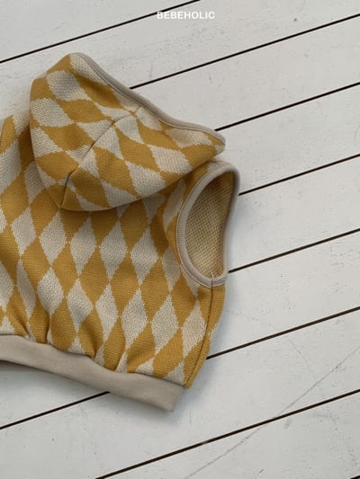 Bebe holic21｜(6m-18m) 菱格紋連帽針織背心12