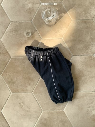 Bebe holic03｜(3m-18m) 簡約亞麻褲15