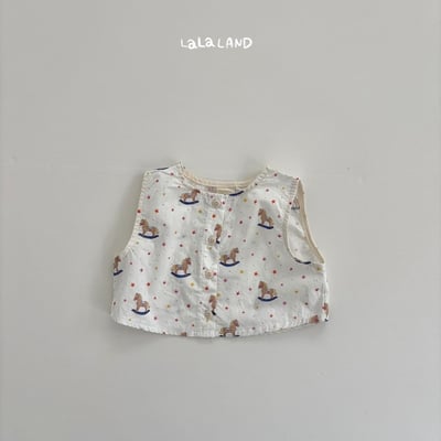 lala land20｜(3m-18m) 2色滿版小木馬背心20