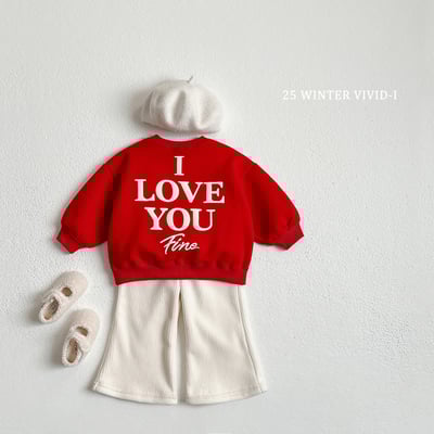 vivid68｜(78cm-125cm) 立體愛心印花休閒上衣11