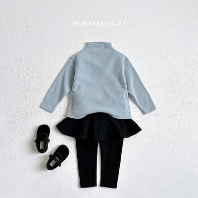 vivid79｜(78cm-125cm) 素面立領上衣13
