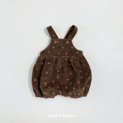 Oottbebe02｜(0m-12m) 玫瑰燈芯絨吊帶包屁褲8