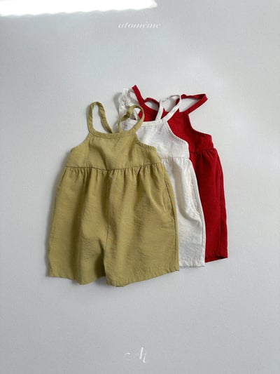 Atomeme39｜(70-110) 素面吊帶連身褲9