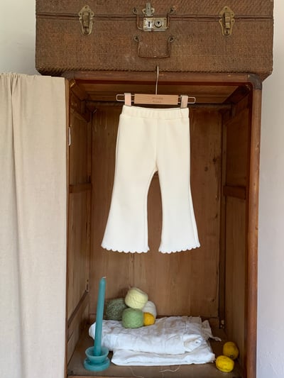 JE634｜(80cm-110cm) 毛絨花邊喇叭褲18