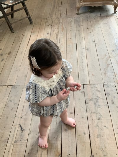 JE55｜(66-130cm) 波西米亞風蕾絲領包屁衣/洋裝4