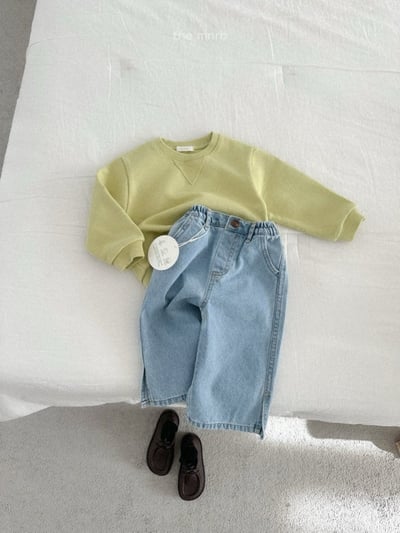 MiniRobe25｜(70-110) 開衩牛仔褲10