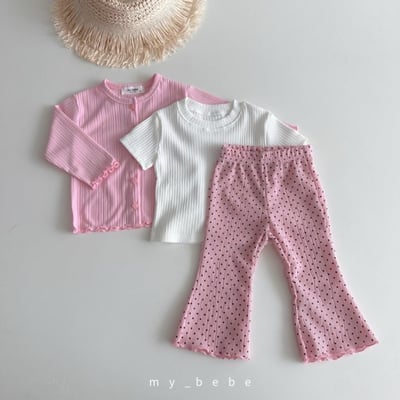 my_bebe32｜(80-120cm) 褶皺捲邊開襟外套10