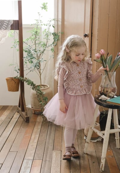 FLO19｜(75-135cm) 3色夢幻薄紗內搭褲裙12