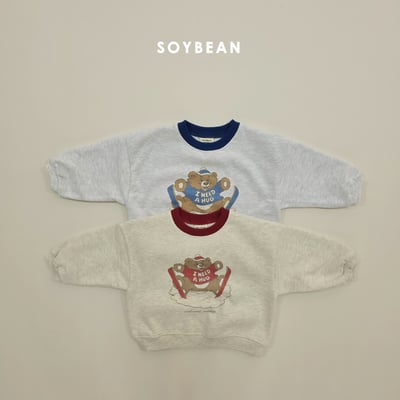 Soybean49｜(75cm-118cm) 滑雪熊印花休閒套裝6