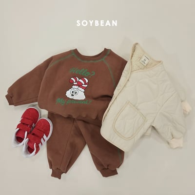 Soybean70｜(75cm-118cm) 雪兔印花休閒套裝11