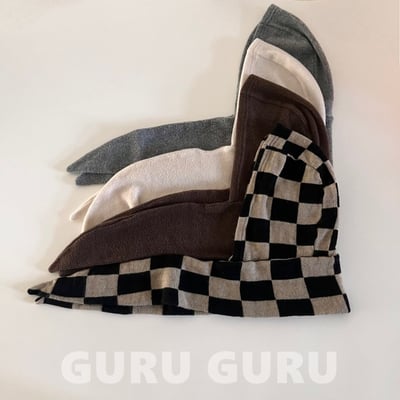 GURU GURU07｜(6m-24m) 4色連帽圍巾1
