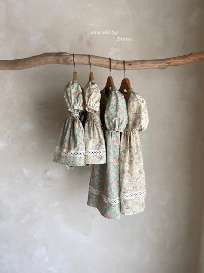Anne Shirley29｜(3m-18m) 3色古典玫瑰花卉洋裝包屁9