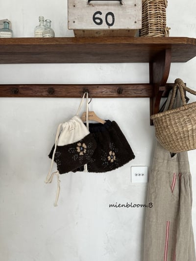 Bloom.b41｜(85cm-125cm) 花卉刷毛褲裙8