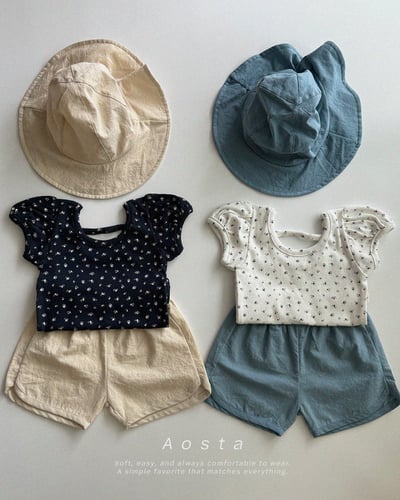 AOSTA05｜(6m-5y) 2色公主泡泡袖上衣2