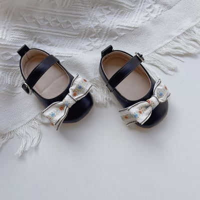 碎花蝴蝶結娃娃學布鞋4