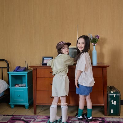 BEAN32｜(84-120cm)  領口拼色上衣9