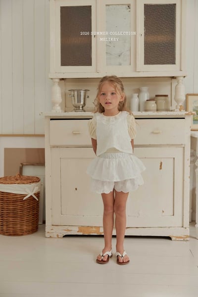 Melikey07｜(75-125cm) 印花層次褲裙8