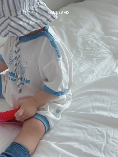 lala land29｜(3m-18m) 2色冰淇淋印花連身衣17