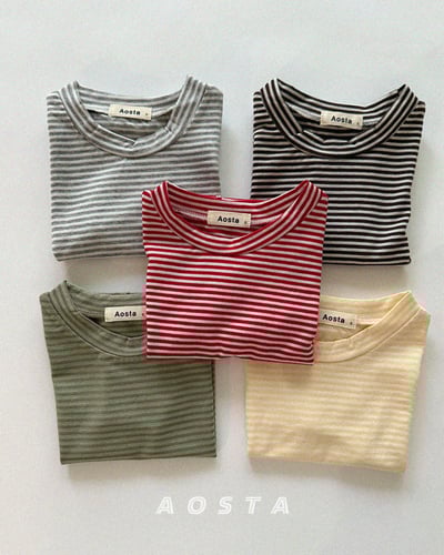 AOSTA13｜(6m-5y) 5款圓領條紋上衣4