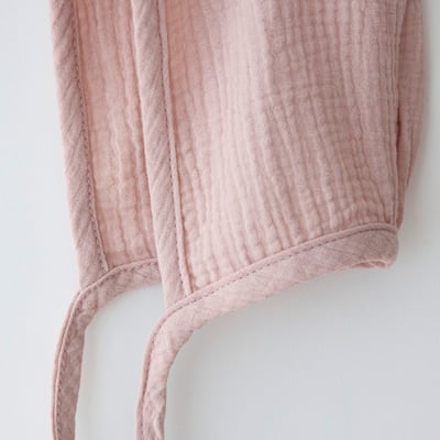 LEMONADE26｜(55cm-85cm) 2色撞色拼接包屁衣含帽子圍兜22