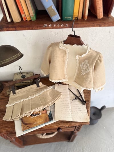 Marron 34｜(1y-6y) 法式蕾絲開襟外套9